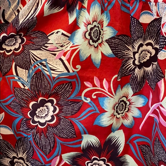 EUC Talbots Blue and Red Floral Dress - Picture 6 of 7